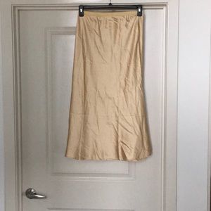 Gold slip skirt